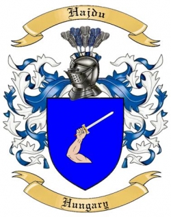 Hajdu Family Crest from Hungary
