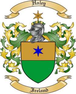 Haley Family Crest from Ireland