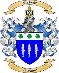 Halkett Family Crest from Ireland