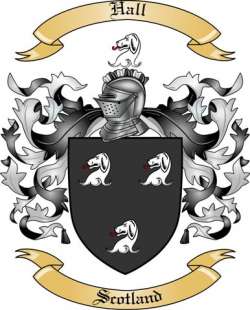 Hall Family Crest from Scotland2