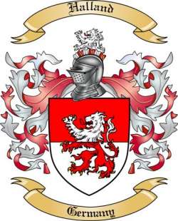 Halland Family Crest from Germany