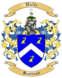 Halle Family Crest from Scotland
