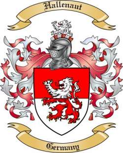 Hallenaut Family Crest from Germany