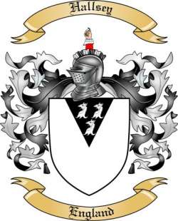Hallsey Family Crest from England
