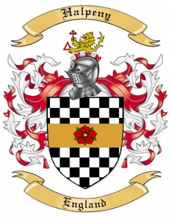Halpeny Family Crest from England