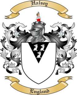 Halsey Family Crest from England
