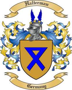 Halterman Family Crest from Germany