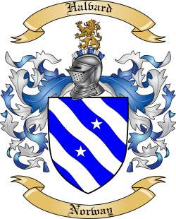Halvard Family Crest from Norway