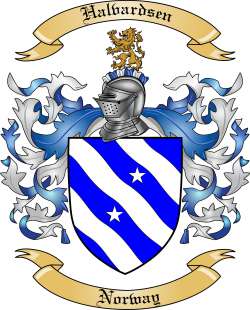 Halvardsen Family Crest from Norway