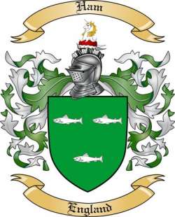 Ham Family Crest from England