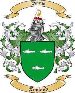 Hame Family Crest from England