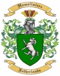 Hameliniere Family Crest from Netherlands