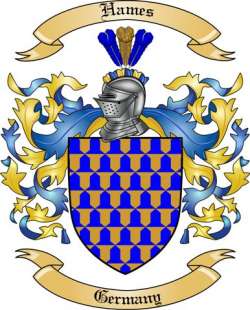 Hames Family Crest from Germany