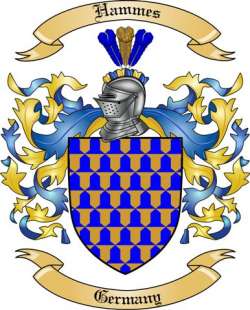 Hammes Family Crest from Germany