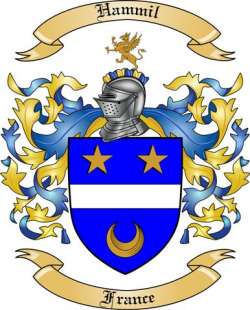 Hammil Family Crest from France
