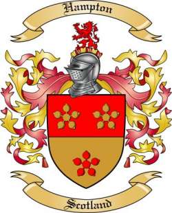 Hampton Family Crest from Scotland