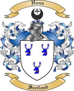 Hana Family Crest from Scotland