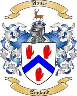 Hance Family Crest from England