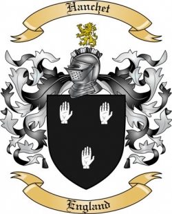 Hanchet Family Crest from England