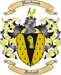 Handcock Family Crest from Ireland