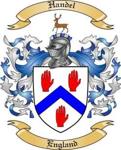 Handel Family Crest from England