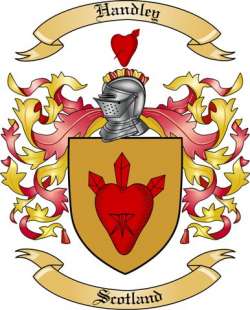 Handley Family Crest from Scotland