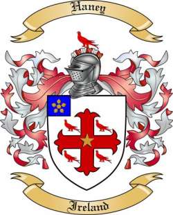 Haney Family Crest from Ireland