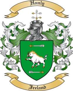 Hanly Family Crest from Ireland