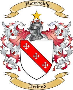 Hanraghty Family Crest from Ireland