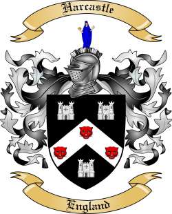 Harcastle Family Crest from England