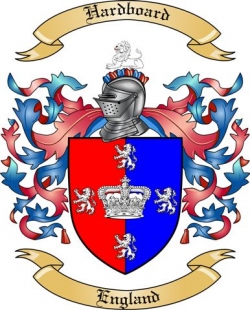 Hardboard Family Crest from England