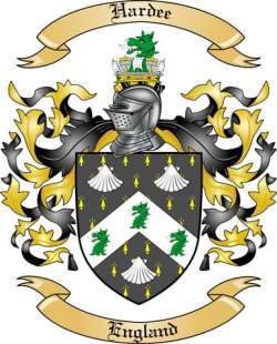 Hardee Family Crest from England