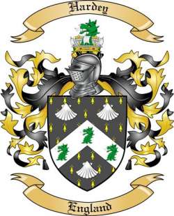 Hardey Family Crest from England