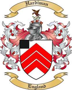 Hardiman Family Crest from England