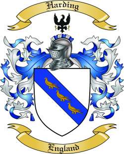Harding Family Crest from England