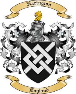 Harington Family Crest from England