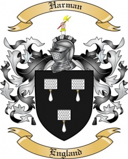 Harman Family Crest from England