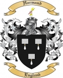 Harmand Family Crest from England
