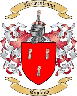 Harmestrang Family Crest from England
