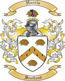 Harris Family Crest from Scotland