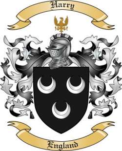 Harry Family Crest from England