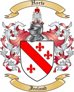 Harte Family Crest from Ireland