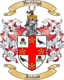 Hartleigh Family Crest from Ireland