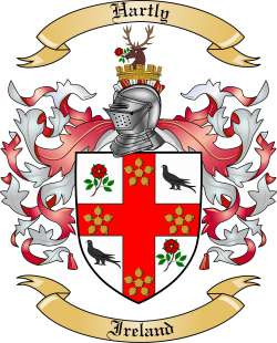 Hartly Family Crest from Ireland