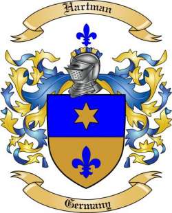 Hartman Family Crest from Germany