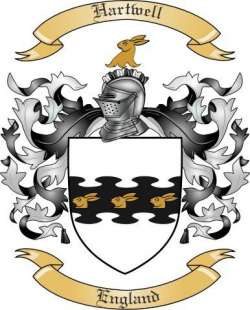 Hartwell Family Crest from England