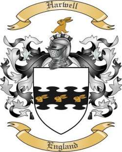 Harwell Family Crest from England2