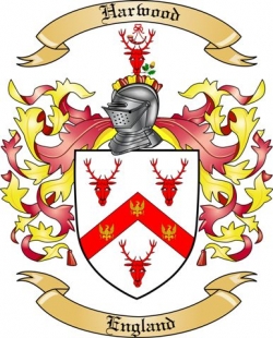 Harwood Family Crest from England