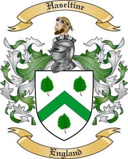 Haseltine Family Crest from England