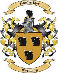 Hasfurther Family Crest from Germany
